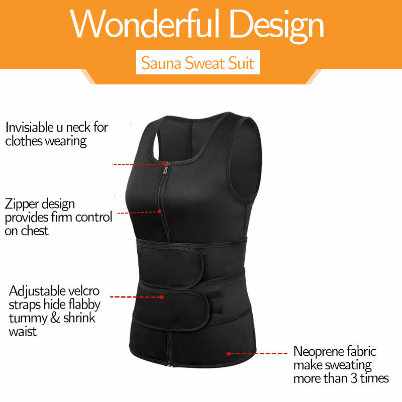 Men Body Shaper Fitness Neoprene Sauna Vest Waist Trainer Double Belt Sweat Shirt Corset Top Abdomen Slimming Shapewear Fat Burn Jacket Hot Shapers