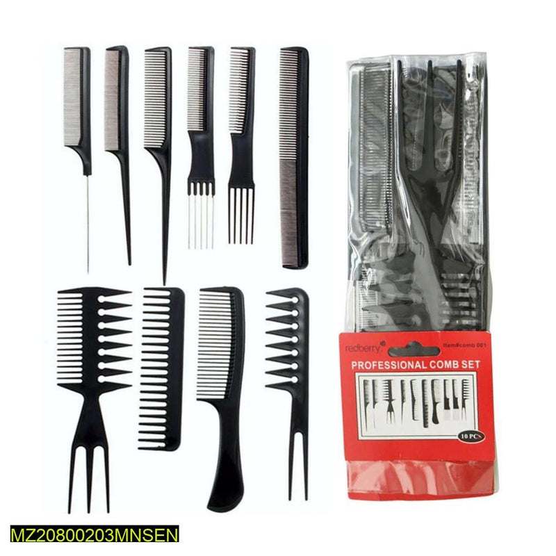 Professional Saloon Hair Comb Set /Pack of 10